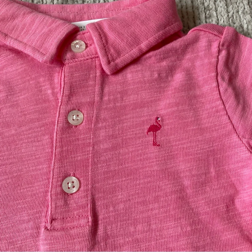 Janie And Jack Flamingo Polo Shirt‎ & Shorts Set 12-18 Months NWT